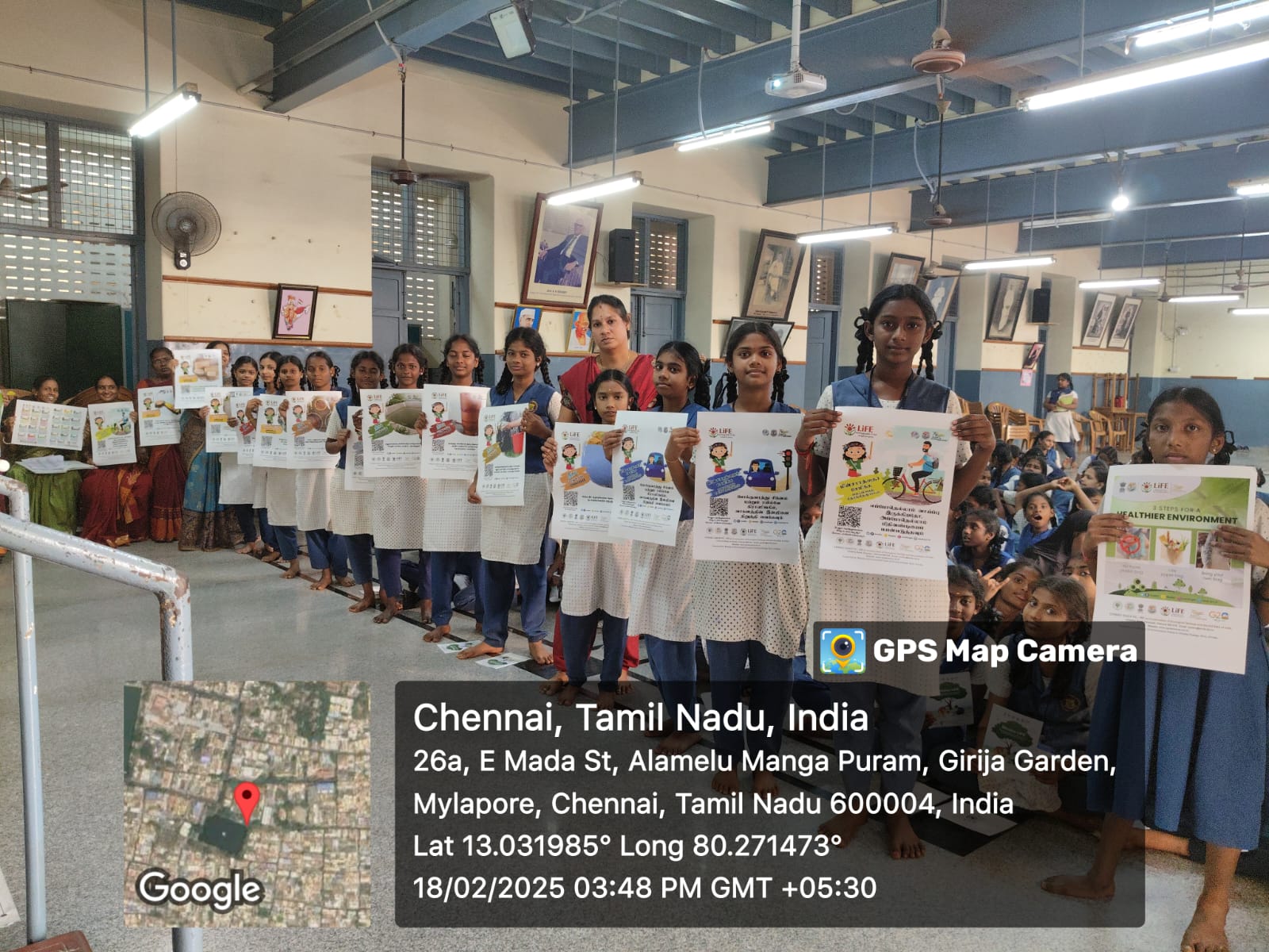 LiFE Mission Awareness Programme under the seven themes at Lady Sivaswamy Ayyar Girls’ Higher Second